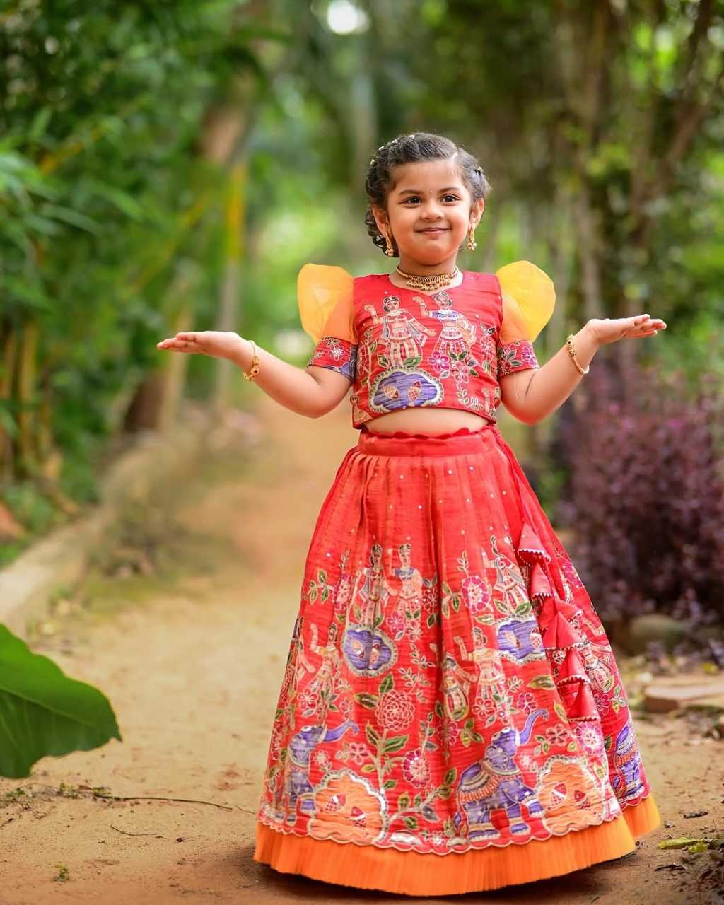 YNF SOFT CHINON KESH255 ETF12 KIDS WEAR WHOLESALE KIDS LEHENGA KIDS TRADITIONAL OUTFITS KIDS LEHENGA CHOLI KIDS FESTIVE WEAR KIDS WEDDING OUTFITS MANUFACTURER- Kapda Export