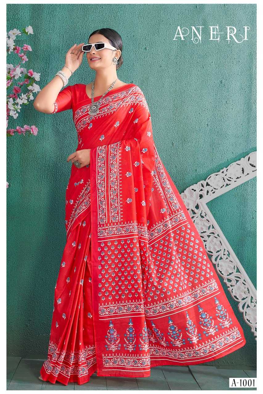 YNF SOFT COTTON ANERI KESH244  A N E R I CLOTHING BRANDS WHOLESALE SAREES MANUFACTURER- Kapda Export