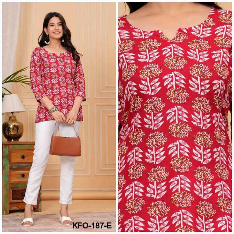 YNF SOFT COTTON KESH252 PIC02 KURTIS WHOLESALE SHORT COTTON PRINTED CASUAL KURTIS MANUFACTURER- Kapda Export