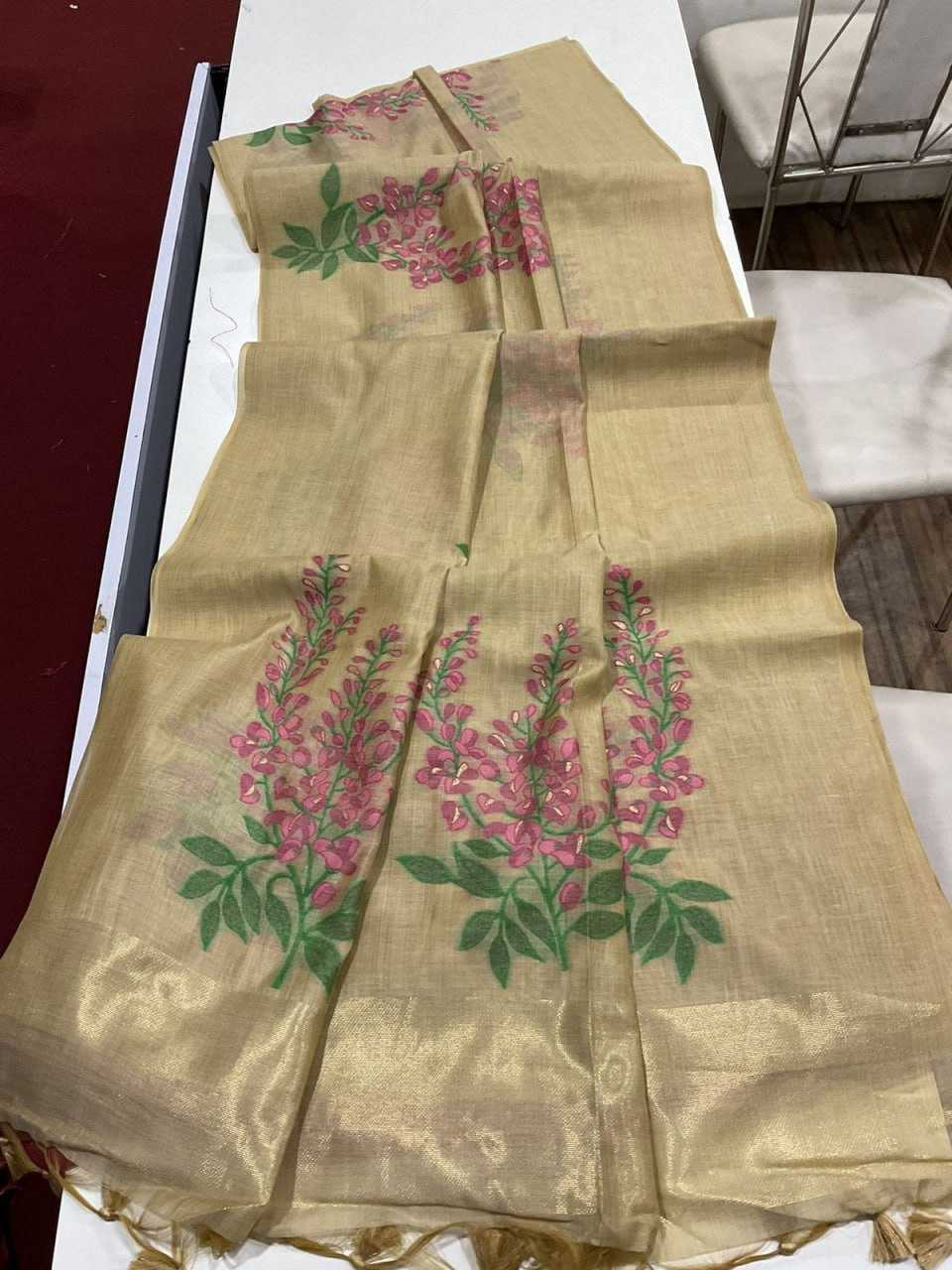 YNF SOFT MUGA SILK KESH171 MUGA COTTON TREE 3 WHOLESALE TRADITIONAL PRINTED SOFT COTTON SAREES MANUFACTURER- Kapda Export