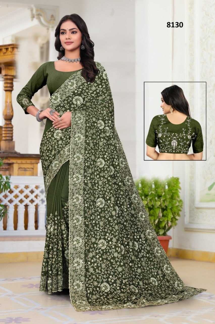 YNF SOFT SILK KESH114 8130 SAREES WHOLESALE EMBROIRERED SOFT SILK DESIGNER  SAREES MANUFACTURER- Kapda Export