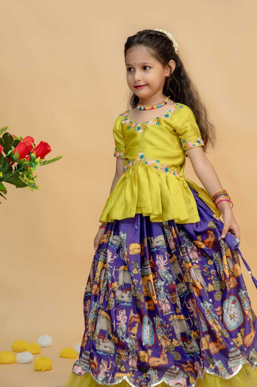 YNF SOFT SILK KIDS WEAR KESH109 RRK103 WHOLESALE KIDS LEHENGA TRADITIONAL ETHNIC LEHENGA CHOLI KIDS FESTIVE BABY GIRL LEHANGA MANUFACTURER- Kapda Export