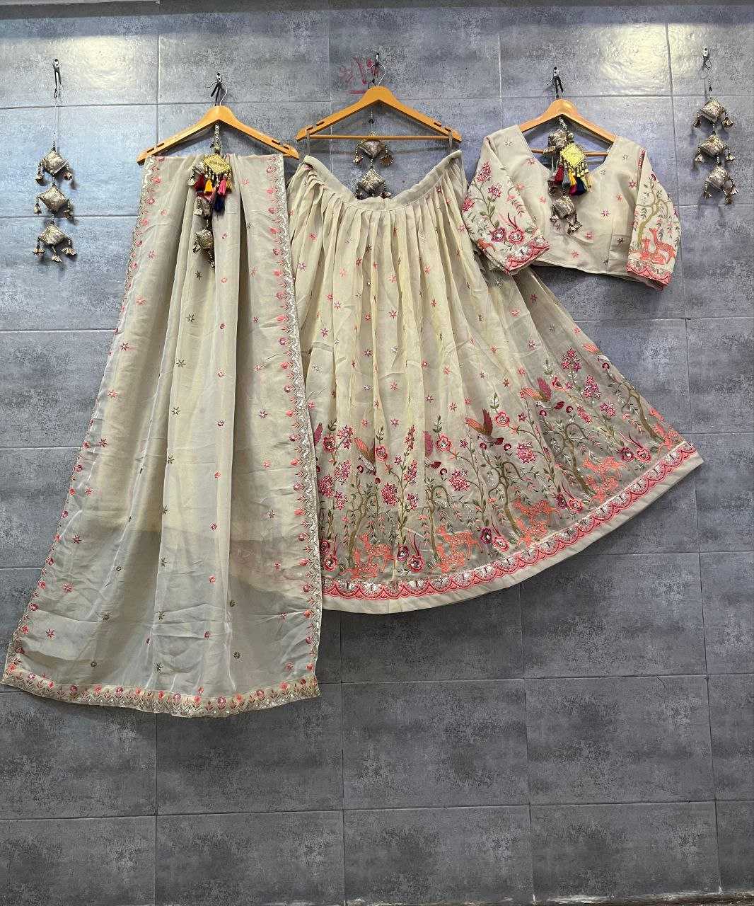 YNF TISSUE SILK KESH179 AHB106 LEHENGAS WHOLESALE EMBROIDERED SILK WEDDING DESIGNER LEHENGAS MANUFACTURER- Kapda Export