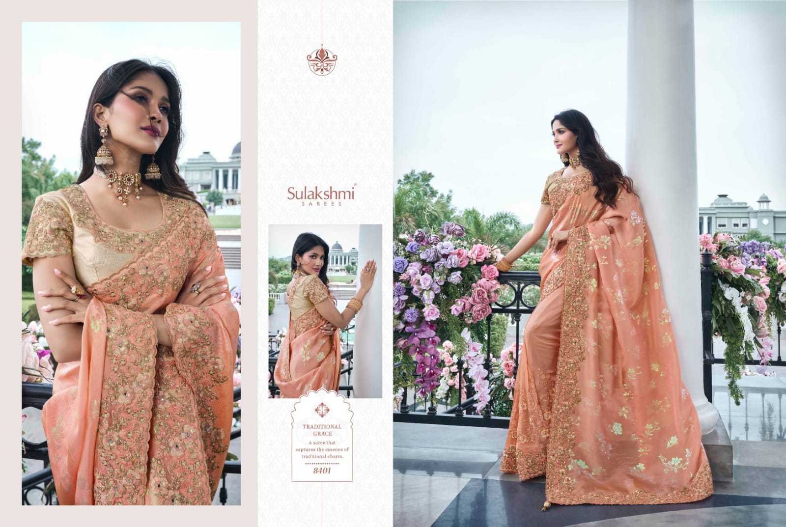 YNF TISSUE SILK SULAKHMI RIN195 The Wedding Saga 8401 CLOTHING BRANDS WHOLESALE SAREES MANUFACTURER- Kapda Export