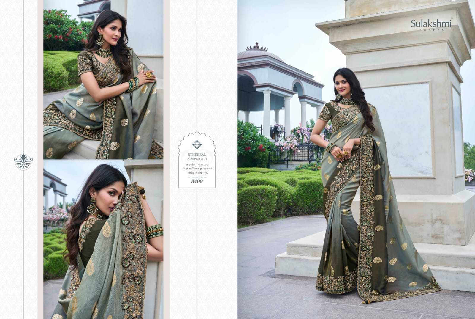 YNF TISSUE SILK SULAKHMI RIN195 The Wedding Saga 8409 CLOTHING BRANDS WHOLESALE SAREES MANUFACTURER- Kapda Export