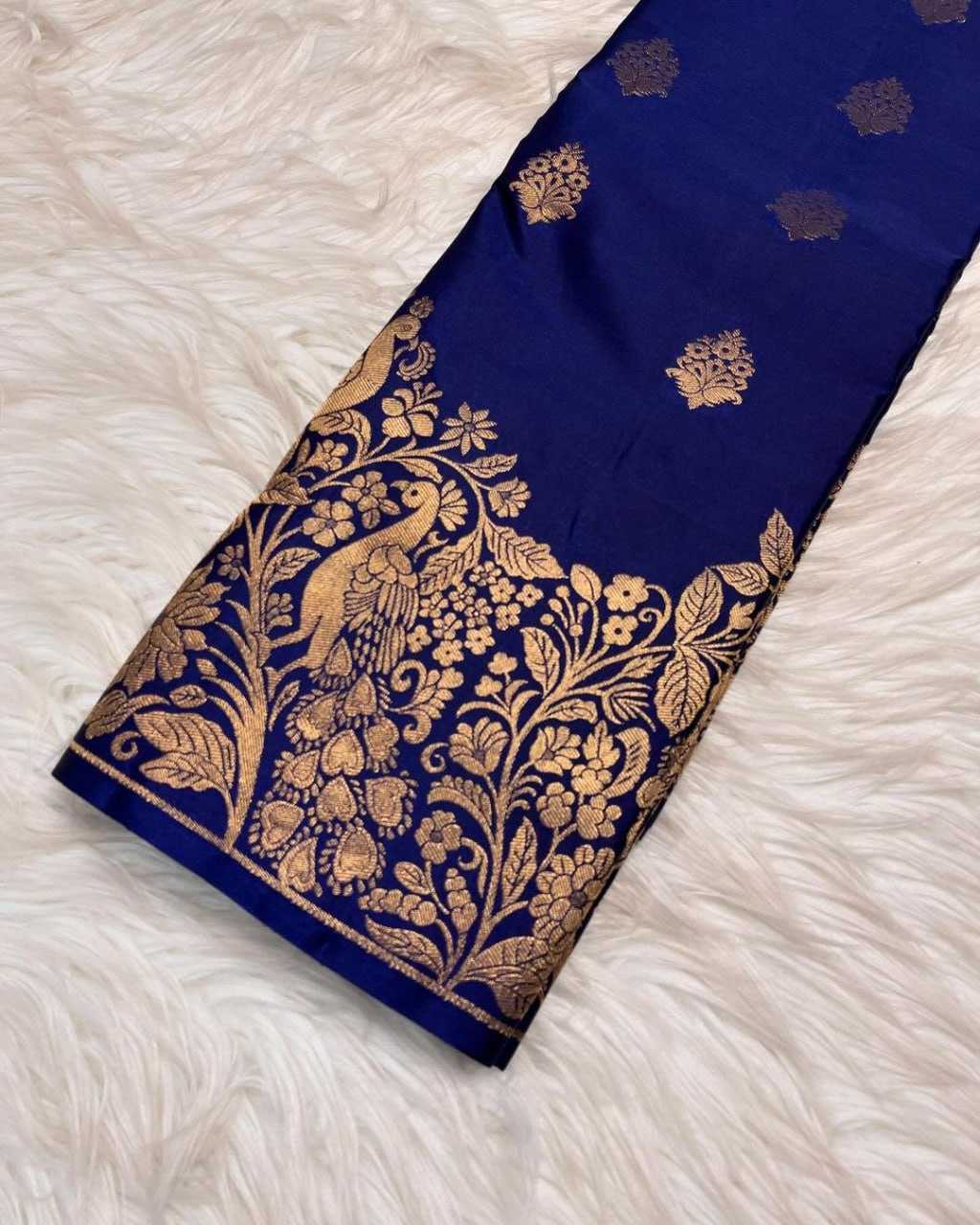Ynf Banarasi Soft Silk RIN101 50180JARI Silk Sarees Wholesale Banarasi Silk Sarees Heavy Silk Sarees Pure Silk Sarees With Gold Borders Manufacturer- Kapda Export