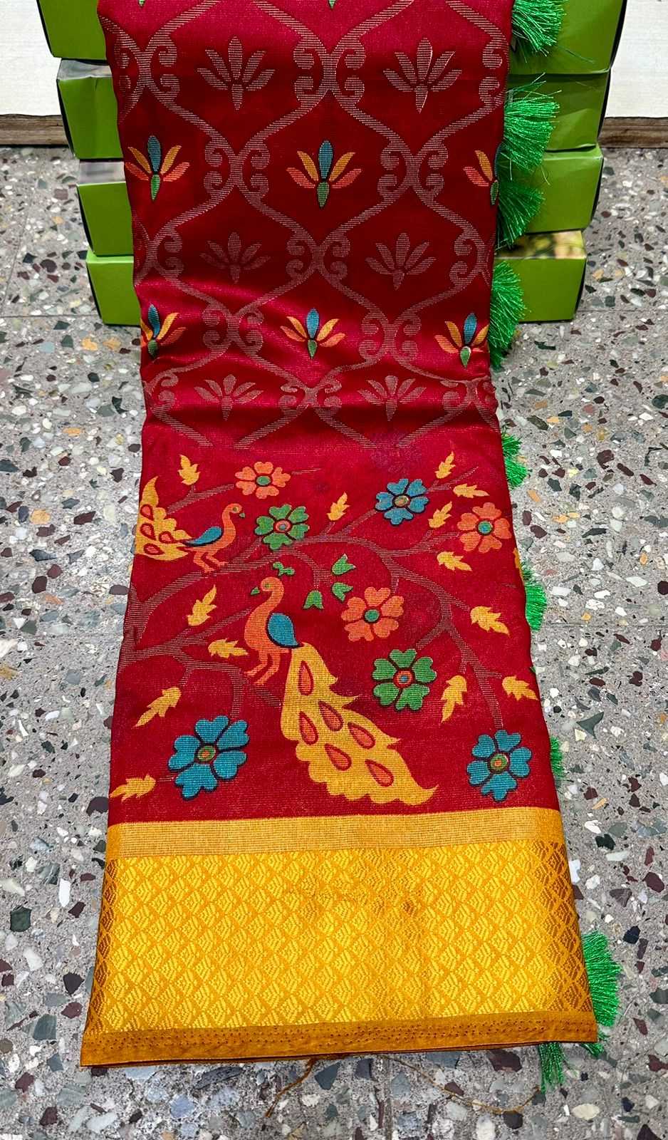 Ynf Brass RIN203 268 Sarees Wedding Collections Festive Collections Wholesale Brasso Sarees Bridal Sarees Cutwork Saree Manufacturer- Kapda Export