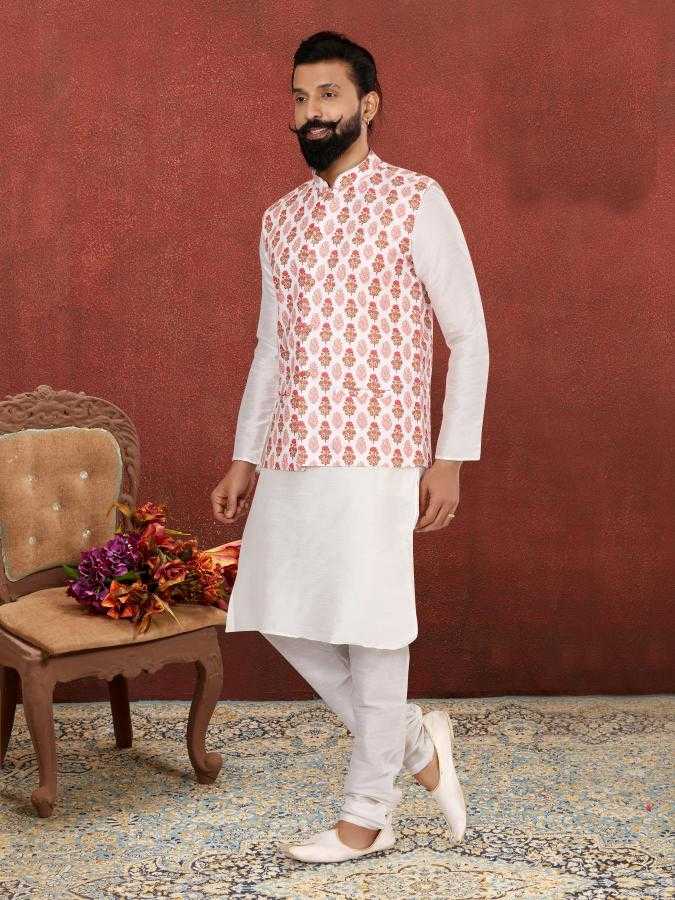 Ynf Cotton RIN223 301B Mens Wear Wholesale Nehru Jacket Festive & Wedding Coats Ethnic Waistcoats Manufacturer- Kapda Export