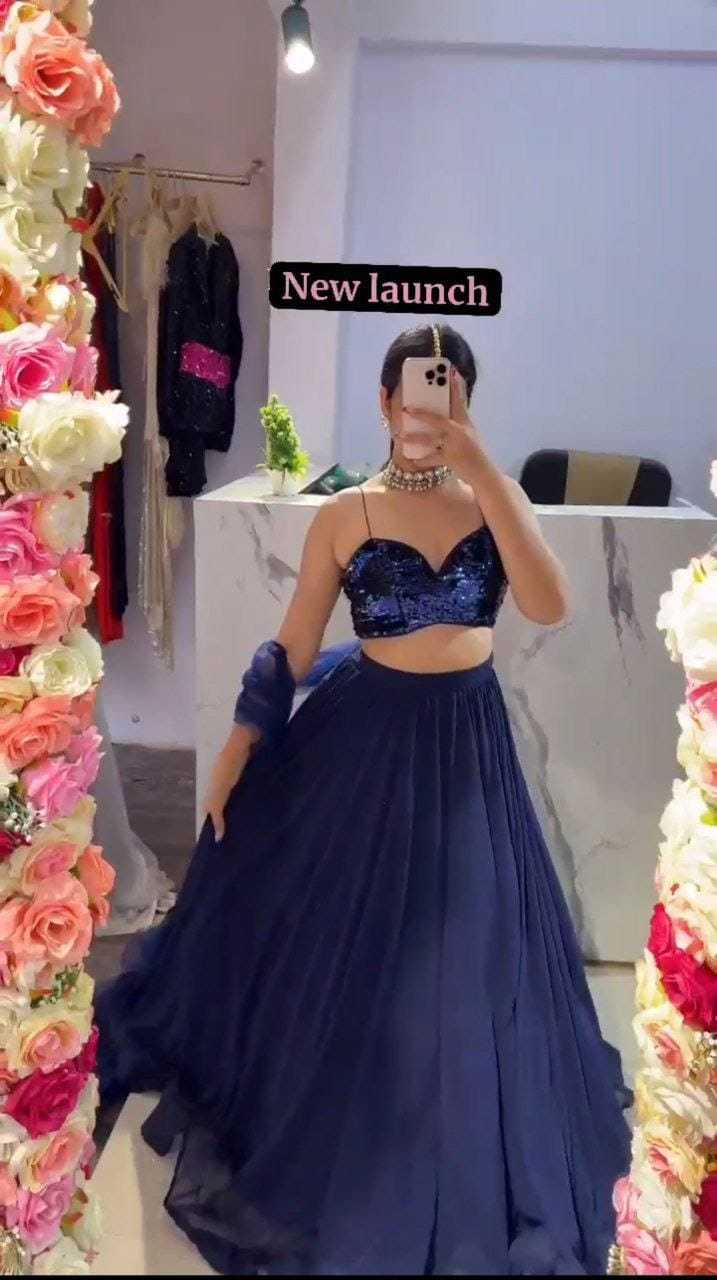 Ynf Georgette RIN157 PC-5208 Lehengas Wedding Collections Plus Size Collections Wholesale Georgette Lehenga Lehenga With Dupatta Wedding Outfits Manufacturer- Kapda Export