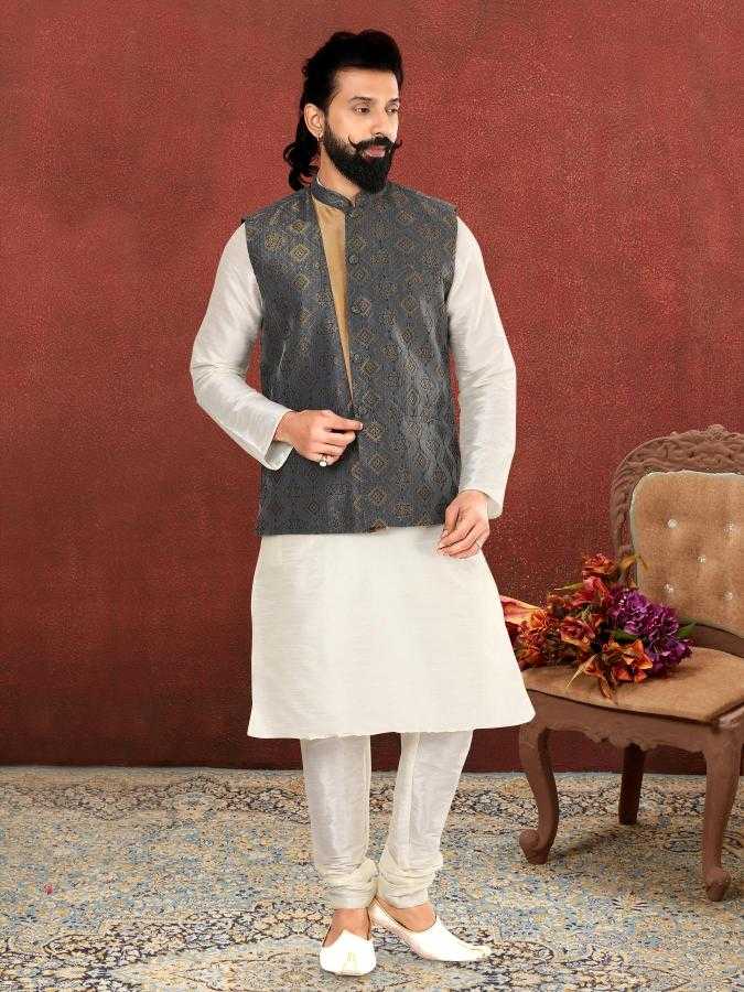 Ynf Jacquard RIN223 323C Mens Wear Wholesale Nehru Jacket Mens Ethnic Jackets Modi Jackets Manufacturer- Kapda Export