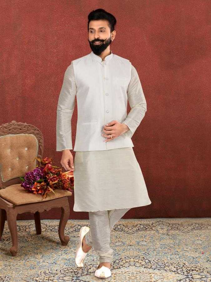Ynf Silk RIN223 311C Mens Wear Wholesale Nehru Jacket Mens Ethnic Jackets Ethnic Waistcoats Manufacturer- Kapda Export