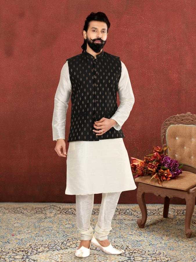 Ynf Soft Cotton Silk RIN223 317B Mens Wear Wholesale Nehru Jacket Festive & Wedding Coats Ethnic Waistcoats Manufacturer- Kapda Export