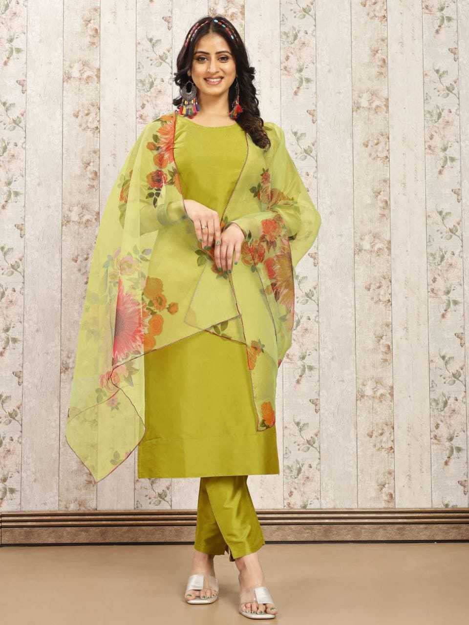 Ynf Art Silk RIN222 SI-227 Kurti Wedding Collections Plus Size Collections Wholesale Printed Kurtis Silk Kurtis Round Neck Kurtis Manufacturer- Kapda Export
