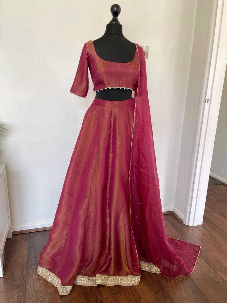 Ynf Burberry Silk RIN157 5232 Lehengas Wedding Collections Plus Size Collections Wholesale Designer Lehenga Silk Lehenga Handloom Lehenga Manufacturer- Kapda Export