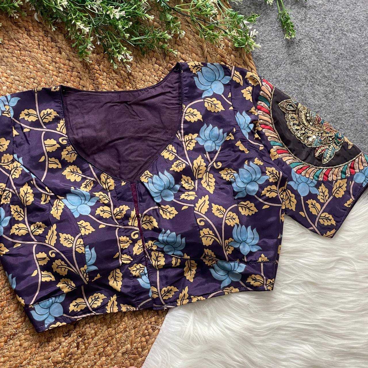 Ynf Cotton KESH116 07 Readymade Blouses Wholesale Party Wear Blouse Printed Cotton Blouses Manufacturer- Kapda Export