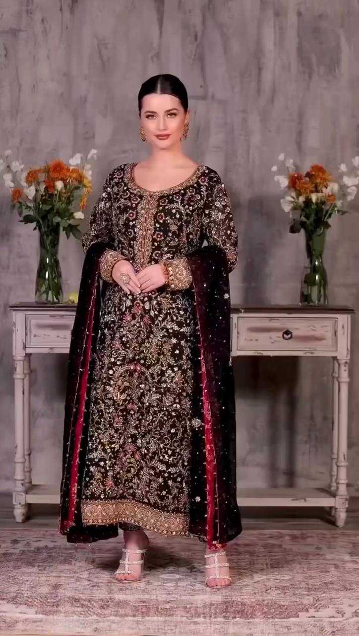 Ynf Faux Georgette KESH159 1691 Kurti Wholesale Embroidered Kurtis Georgette Kurtis Fancy Kurtis Manufacturer- Kapda Export