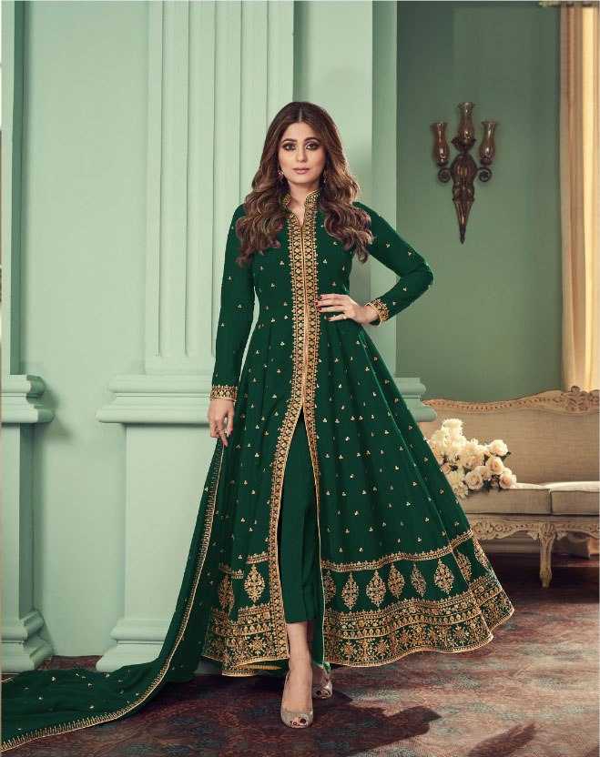 Ynf Faux Georgette KESH504 8527 Gowns Bollywood Collections Festive Collections Wholesale Georgette Gown Sequin Gowns Shamita Shetty Manufacturer- Kapda Export