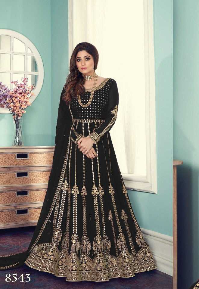 Ynf Georgette KESH504 8543 Gowns Wedding Collections Bollywood Collections Wholesale Embroidery Gowns Georgette Gown Shamita Shetty Manufacturer- Kapda Export