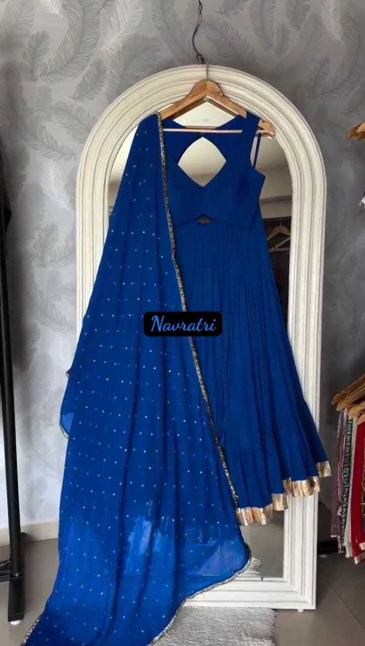 Ynf Georgette RIN157 NAVRATRI NIGHTS-06 Lehengas Plus Size Collections Wholesale Designer Lehenga Georgette Lehenga Blue Lehenga Manufacturer- Kapda Export