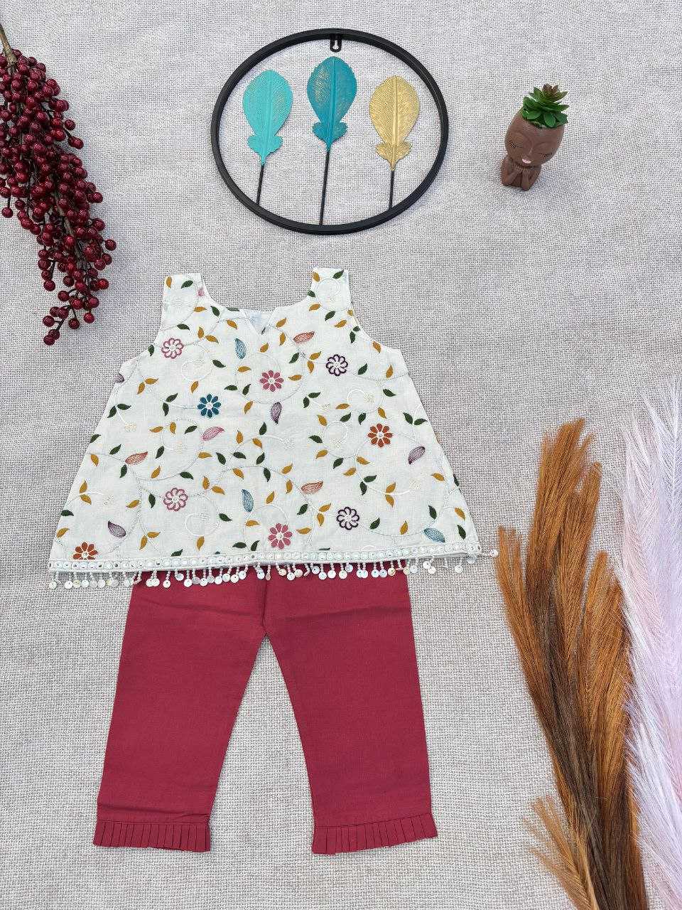 Ynf Pure Cotton RIN107 379 Kids Wear Wedding Collections Festive Collections Wholesale Kids Frocks Girls Cotton Frocks Kids Festive Wear Manufacturer- Kapda Export