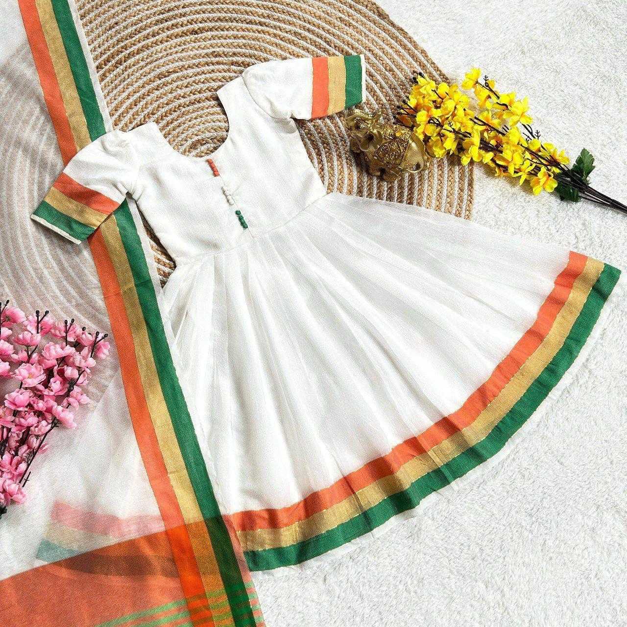 Ynf Cotton KESH503 8118 Kids Wear Festive Collections Wholesale Kids Gown Indian Wear For Kids Republic Day Collections Manufacturer- Kapda Export