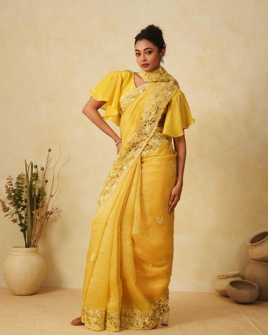 Ynf Crush Silk RIN164 IONX Silk Sarees Wedding Collections Wholesale Designer Silk Sarees Yellow Silk Sarees Haldi Outfits Manufacturer- Kapda Export