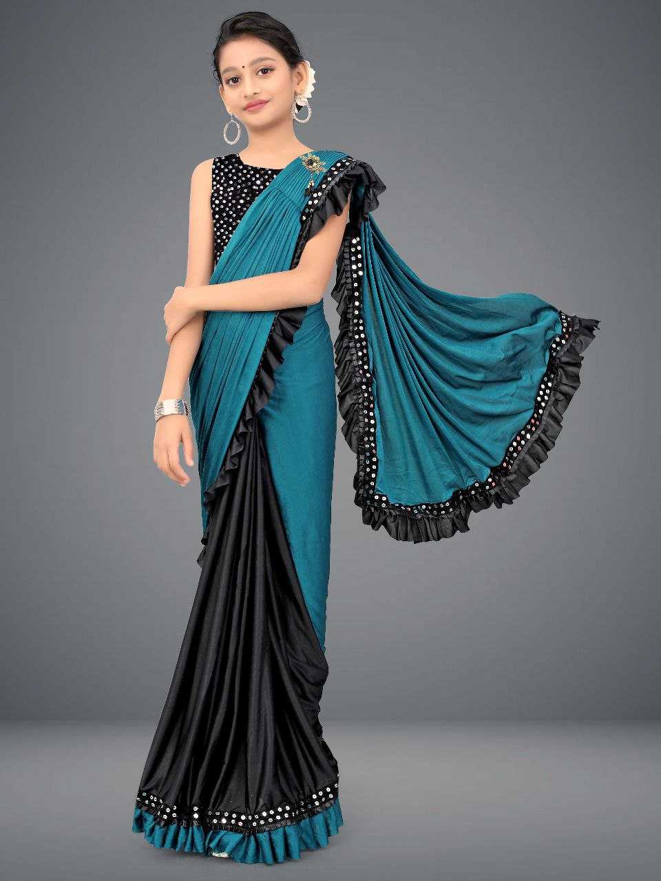 Ynf Delta lycra KESH461 45 Kids Wear Wholesale Kids Saree Dress Manufacturer- Kapda Export