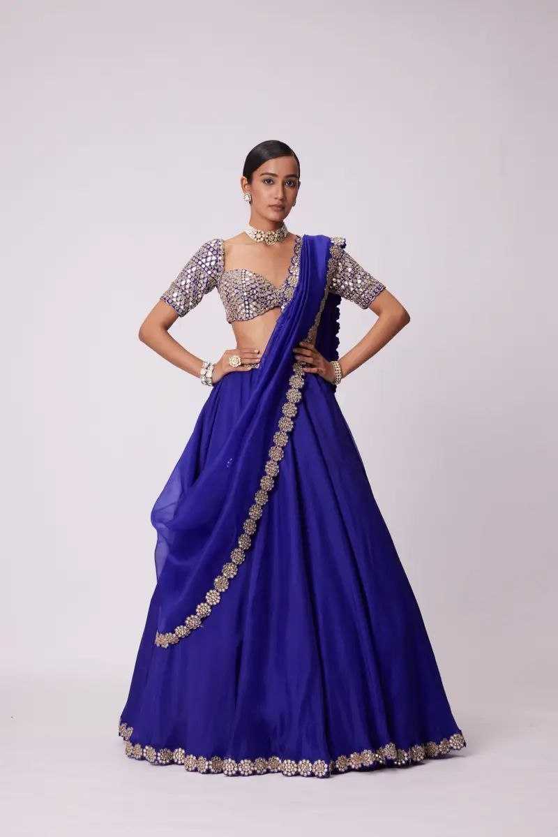 Ynf Georgette KESH508 1071 Lehengas Wholesale Fancy Lehenga Georgette Lehenga Blue Lehenga Manufacturer- Kapda Export