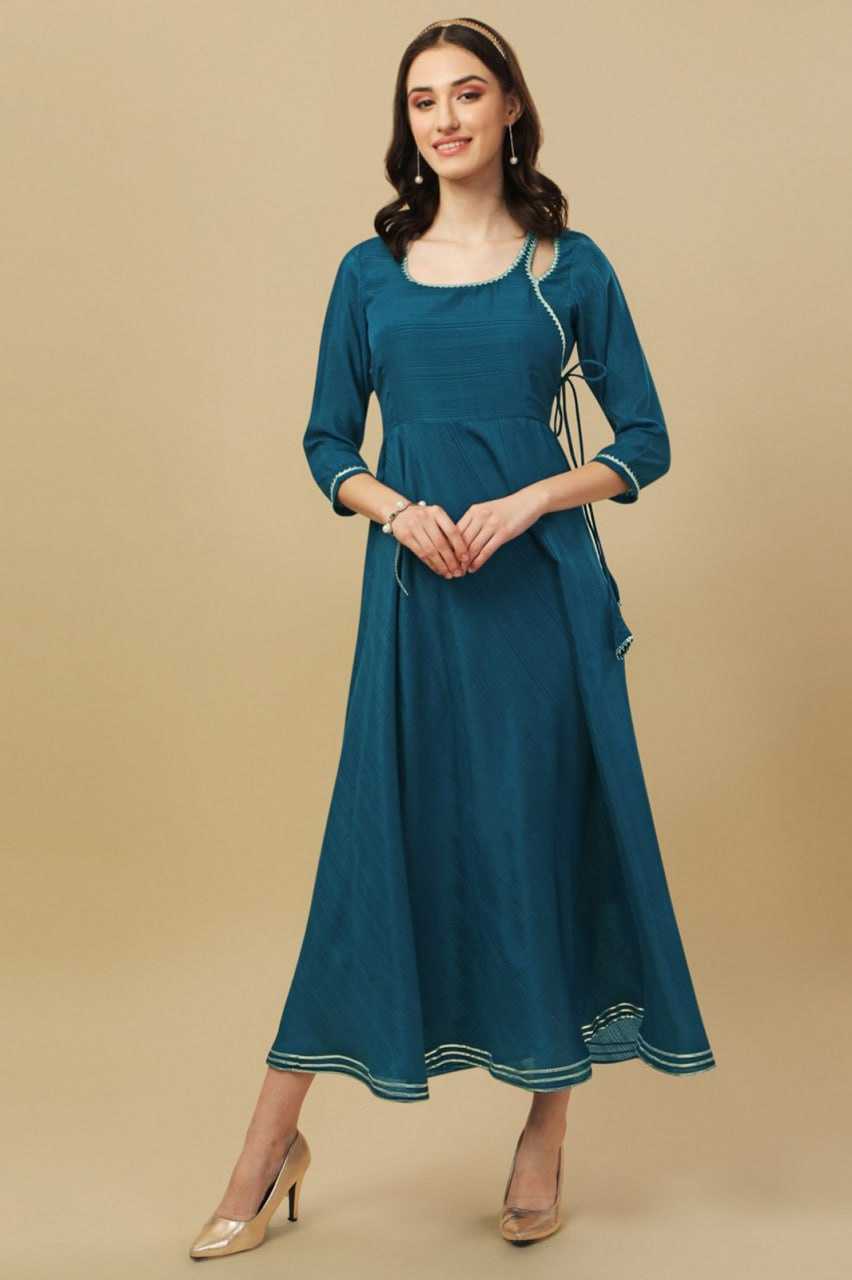 Ynf Georgette KESH559 348 Kurti Western Wears Festive Collections Wholesale Long Kurtis Georgette Kurti Round Neck Kurtis Manufacturer- Kapda Export