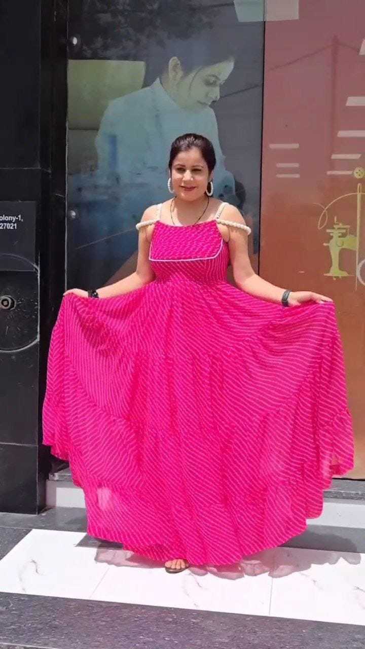 Ynf Georgette RIN157 222 Gowns Plus Size Collections Wholesale Georgette Gown Designer Gowns Pink Gown Manufacturer- Kapda Export