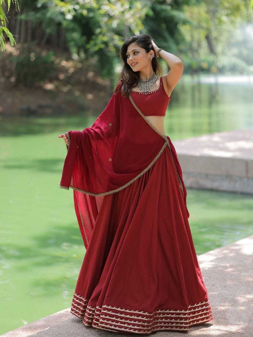 Ynf Georgette RIN157 NAVRATRI NIGHTS-09 Lehengas Plus Size Collections Wholesale Wedding Lehenga Georgette Lehenga Red Lehenga Manufacturer- Kapda Export