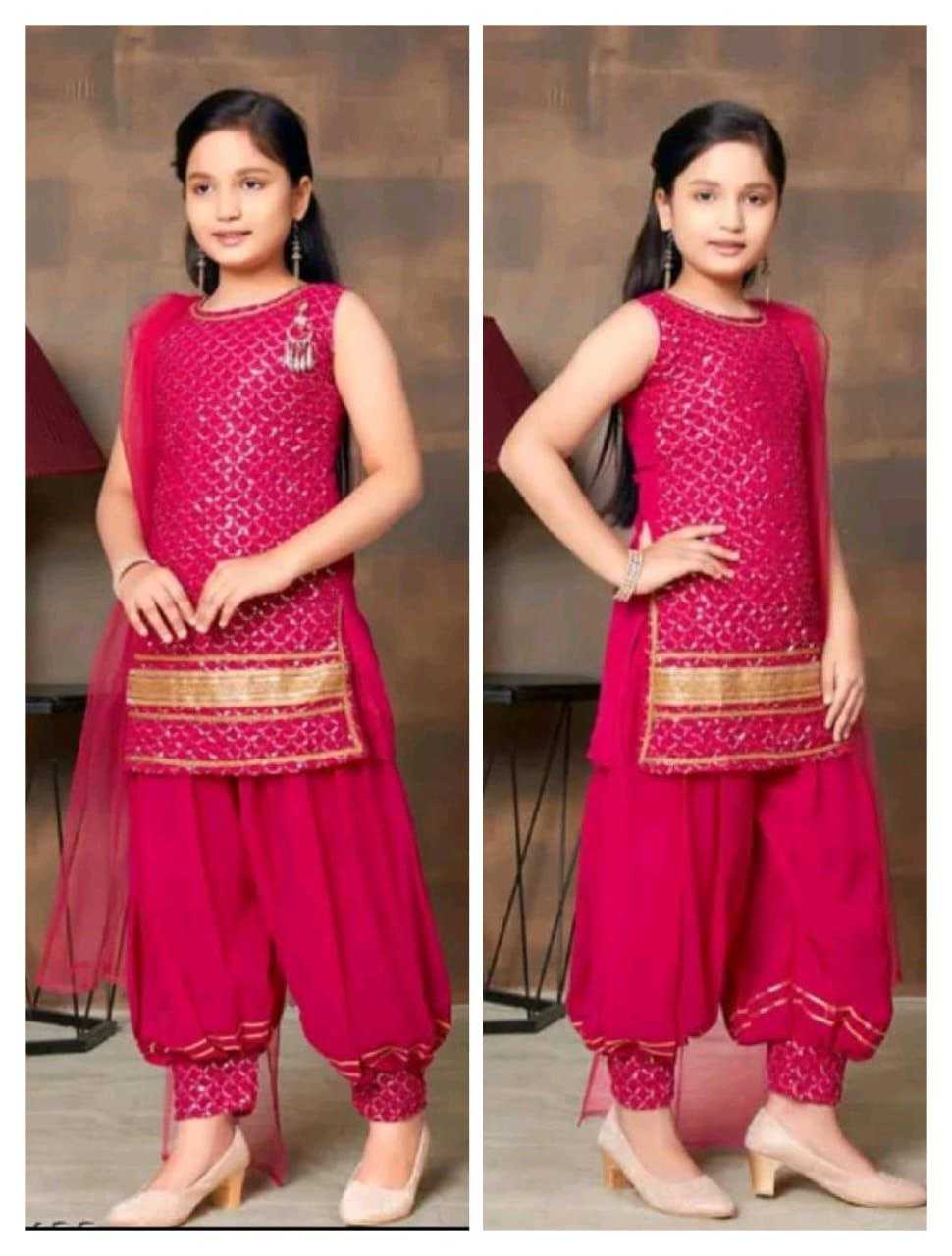 Ynf Heavy Crepe KESH461 103 Kids Wear Wedding Collections Festive Collections Wholesale Kids Suit Top & Pant Kids Festive Wear Manufacturer- Kapda Export