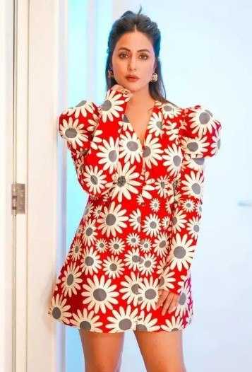 Ynf Heavy Crepe KESH559 446 Suits & Dresses Western Wears Bollywood Collections Wholesale Midi Dresses Printed Dresses Hina Khan Collections Manufacturer- Kapda Export