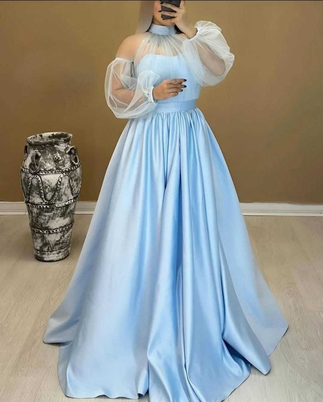 Ynf Satin RIN157 2148 Gowns Plus Size Collections Wholesale Party Gowns Net Gowns Satin Gowns Manufacturer- Kapda Export