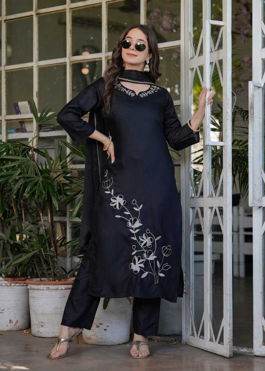 Ynf Slub Reyon KESH517 H3 Suits & Dresses Wedding Collections Festive Collections Wholesale Party wear suits Designer Suits Black Salwar Suit Manufacturer- Kapda Export