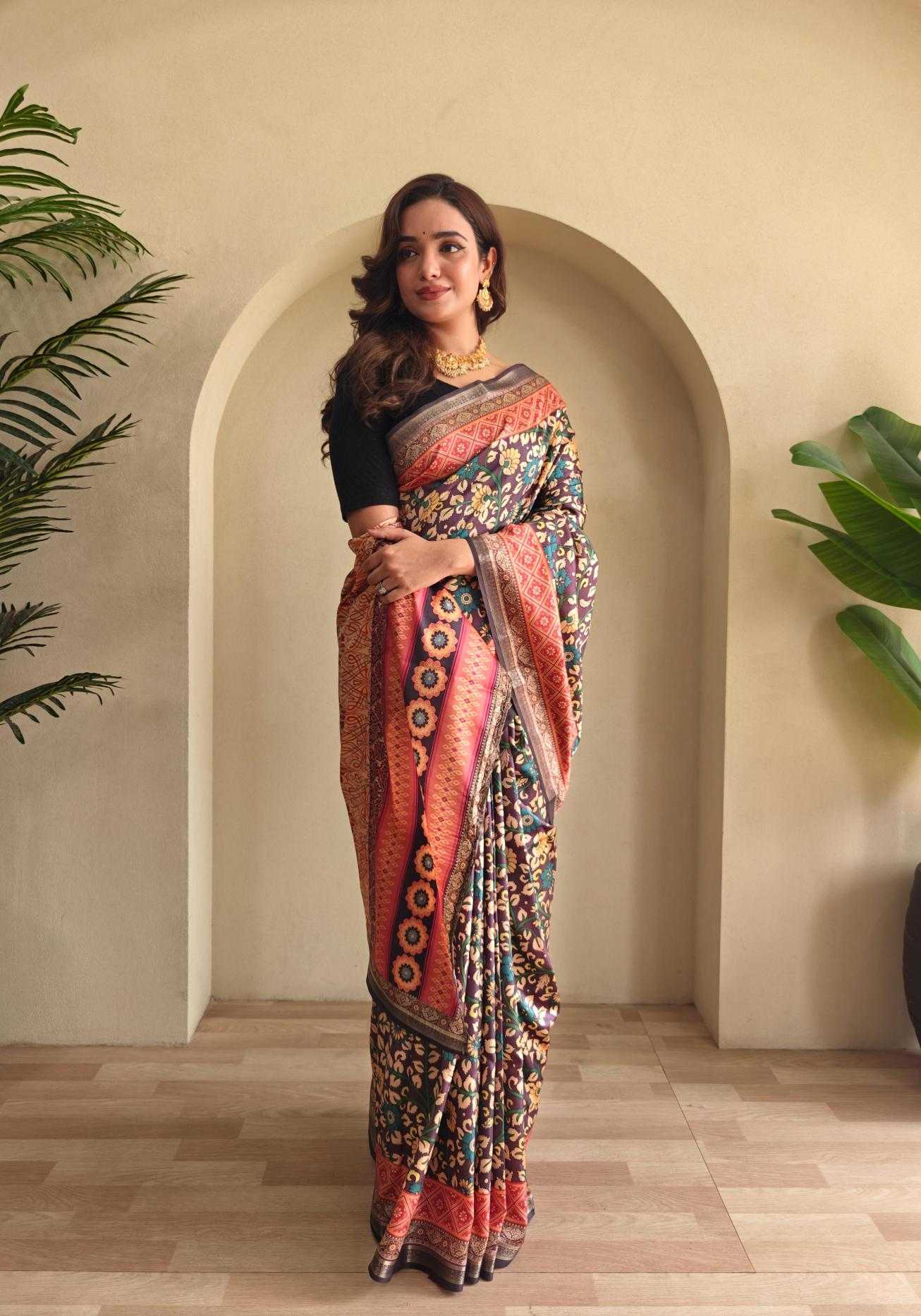 Ynf Soft Silk KESH249 Zalak Silk Sarees Wedding Collections Festive Collections Wholesale Soft Silk Sarees Brocade Sarees Printed Silk Saree Manufacturer- Kapda Export