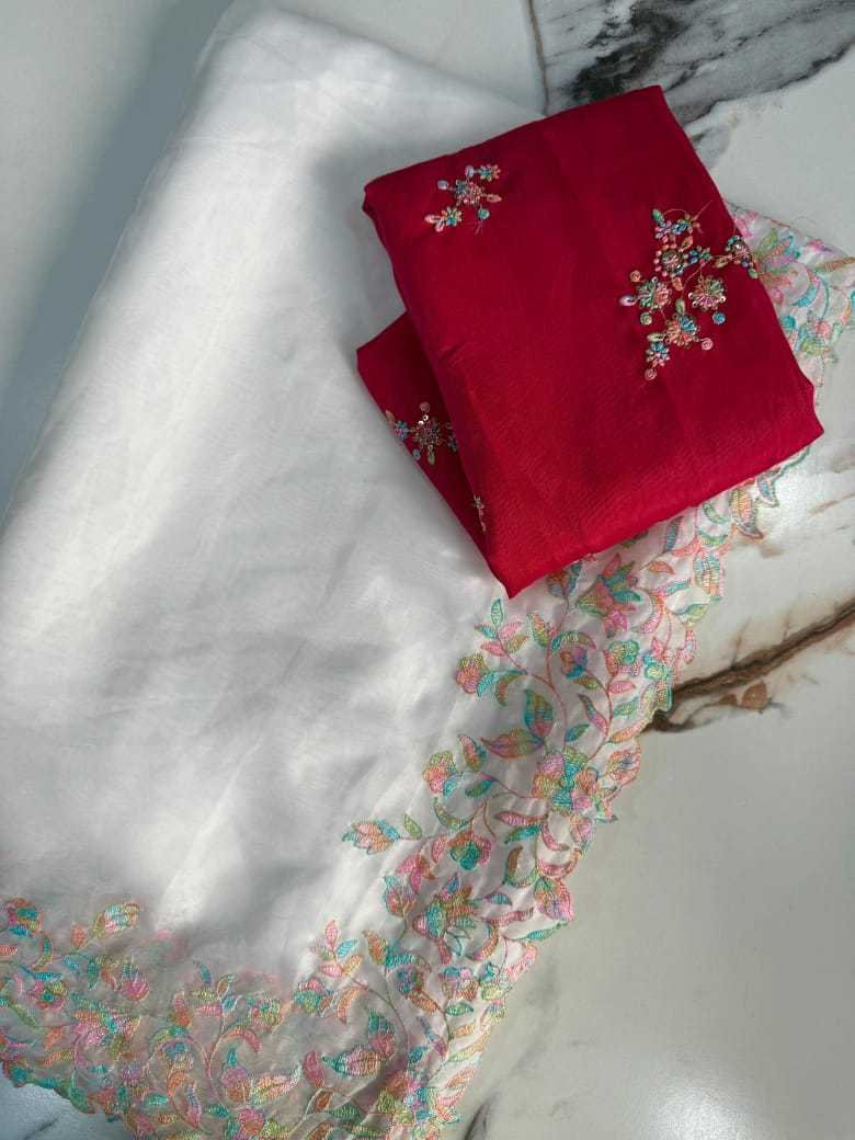 Ynf Tabby Silk RIN178 DAIRY Silk Sarees Festive Collections Wholesale Lightweight Silk Sarees White Silk Sarees Onam Collections Manufacturer- Kapda Export