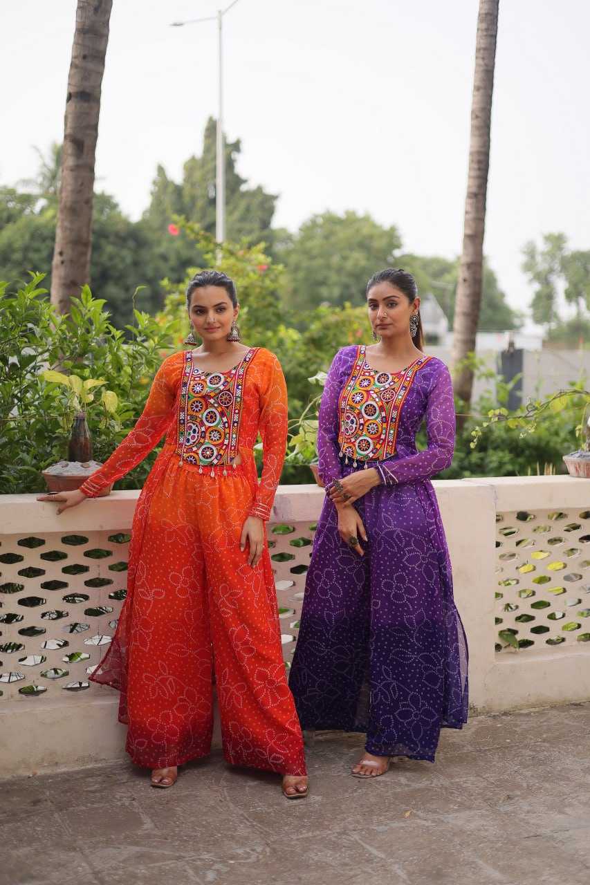 Ynf Bandhani Silk KESH489 1198 Suits & Dresses Wholesale Ladies Suits Palazzo Suit Bandhani Suits Manufacturer- Kapda Export