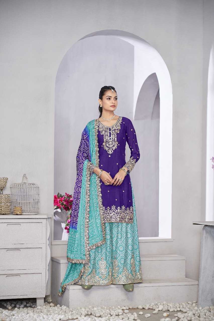Ynf Chinon RIN197 5031 Suits & Dresses Wholesale Party wear suits Bridal Suits Designer Suits Manufacturer- Kapda Export