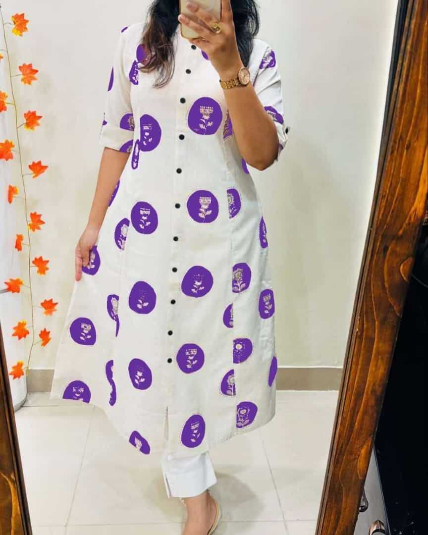 Ynf Cotton RIN226 EMRISH Kurti Wholesale Printed Kurtis Fancy Kurti Full Sleeve Kurti Manufacturer- Kapda Export