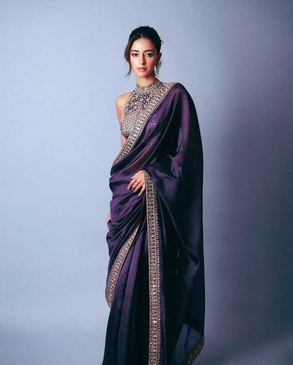 Ynf FENDY KESH588 524 Sarees Bollywood Collections Wholesale Party Wear Sarees Fancy Sarees Lace Border Sarees Ananya Pandey Sarees Manufacturer- Kapda Export
