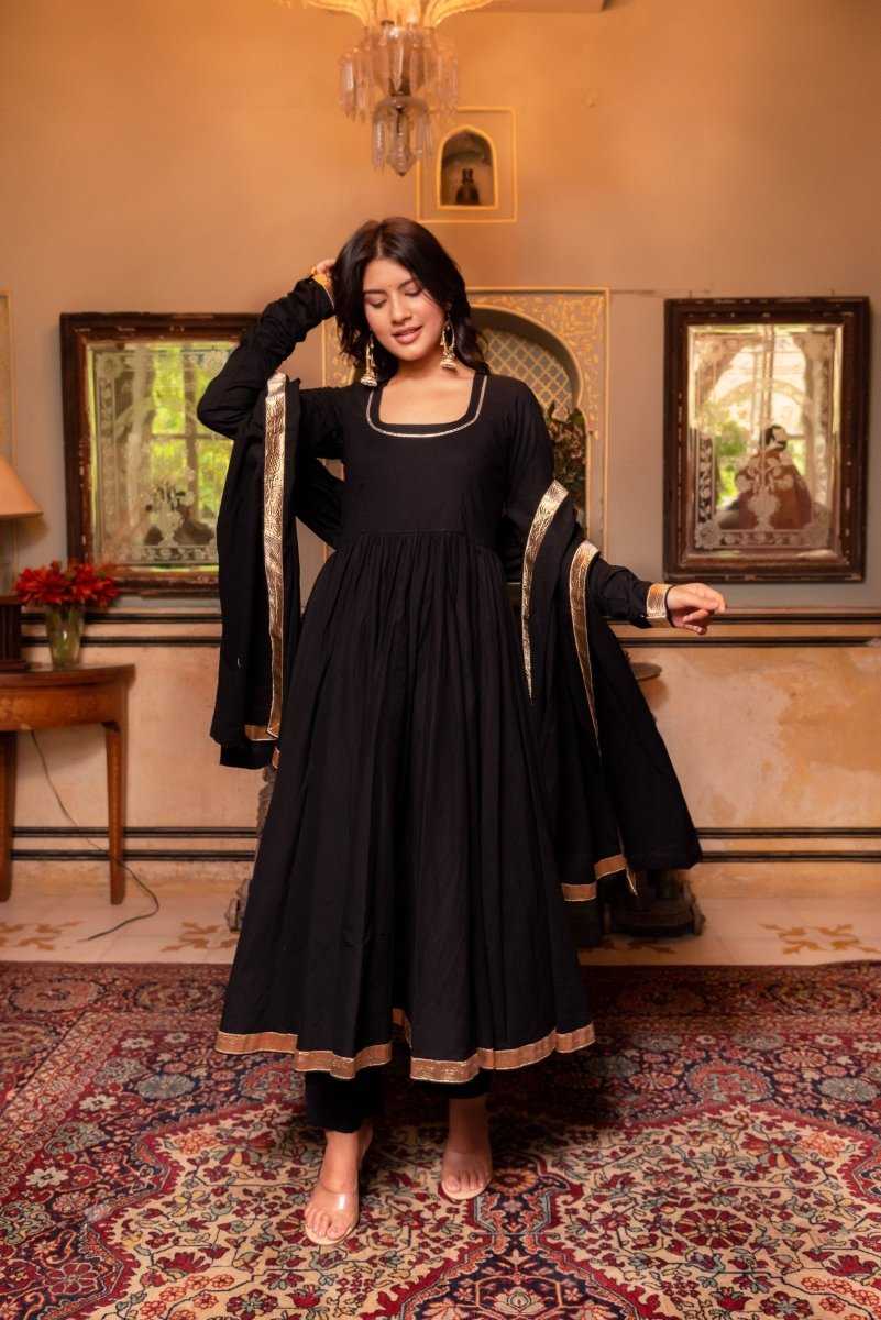 Ynf Georgette RIN157 2204 Gowns Plus Size Collections Wholesale Georgette Gown Designer Gowns Black Gown Manufacturer- Kapda Export