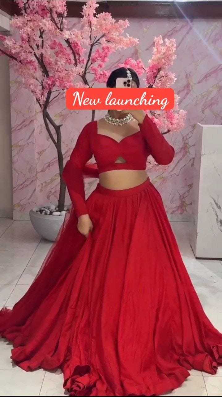 Ynf Georgette RIN157 LEHENGA-08 Lehengas Plus Size Collections Wholesale Designer Lehenga Georgette Lehenga Red Lehenga Manufacturer- Kapda Export