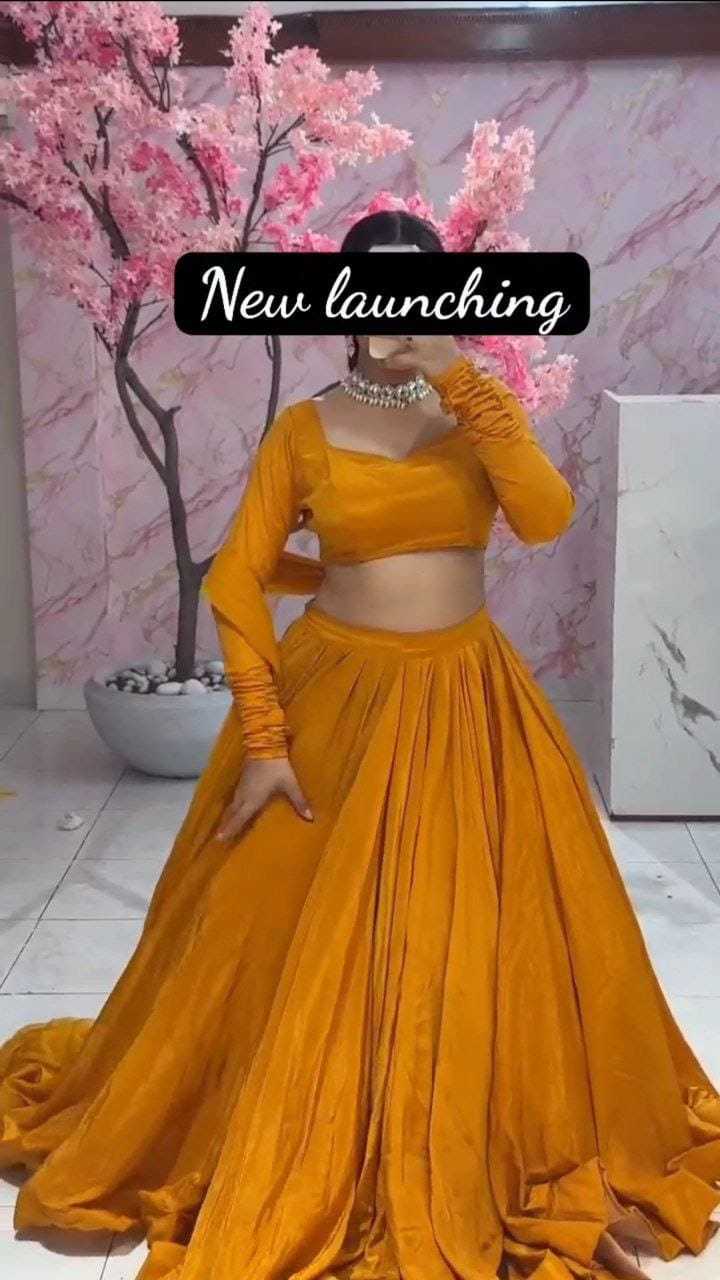 Ynf Satin RIN157 LEHENGA-11 Lehengas Wedding Collections Plus Size Collections Wholesale Designer Lehenga Satin Lehenga Haldi Outfits Manufacturer- Kapda Export