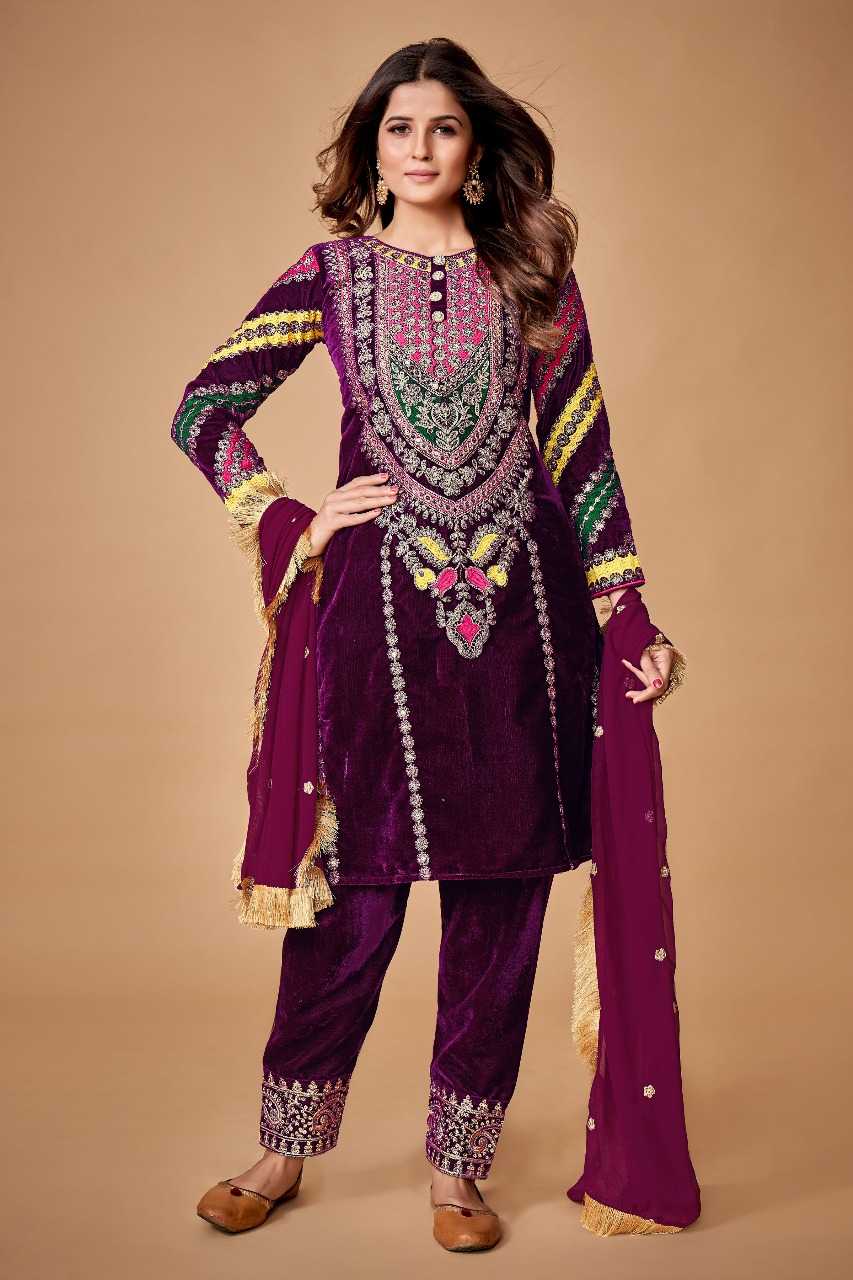 Ynf Velvet RIN197 342 342 Suits & Dresses Wholesale Party wear suits Bridal Suits Designer Suits Manufacturer- Kapda Export