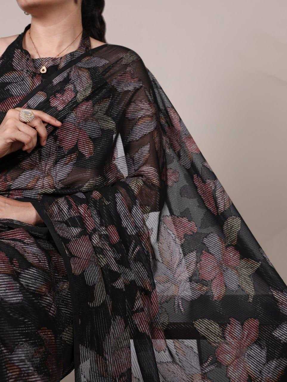 Ynf Viscose KESH416 LNB ALARA 7052 Sarees Wholesale Designer Sarees Brasso Sarees Floral Sarees Manufacturer- Kapda Export