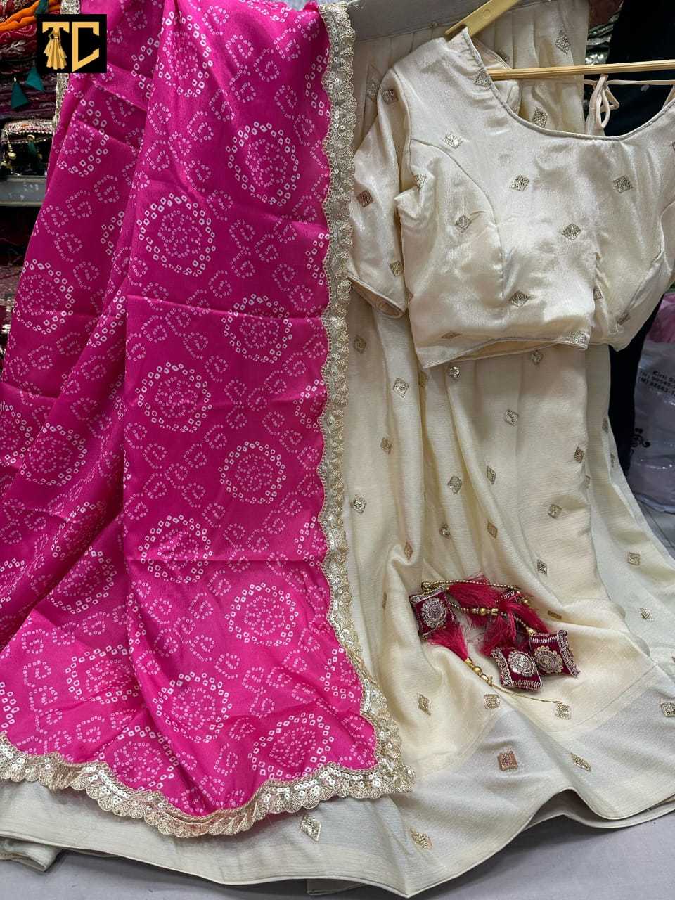 Ynf Chinon Silk KESH623 BANDHANI Lehengas Festive Collections Wholesale Chaniya Choli Zari Work Lehenga Banarasi Lehenga Navratri Chaniya Choli Manufacturer- Kapda Export