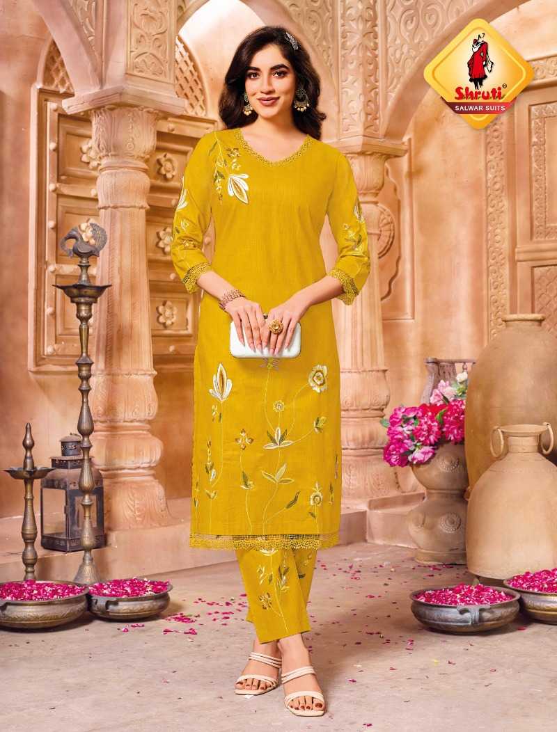 Ynf Cotton KESH530 SHRUTI PAHELI VOL 12 Kurti Wholesale Ladies Kurti Fancy Kurti Embroidered Kurtis Manufacturer- Kapda Export