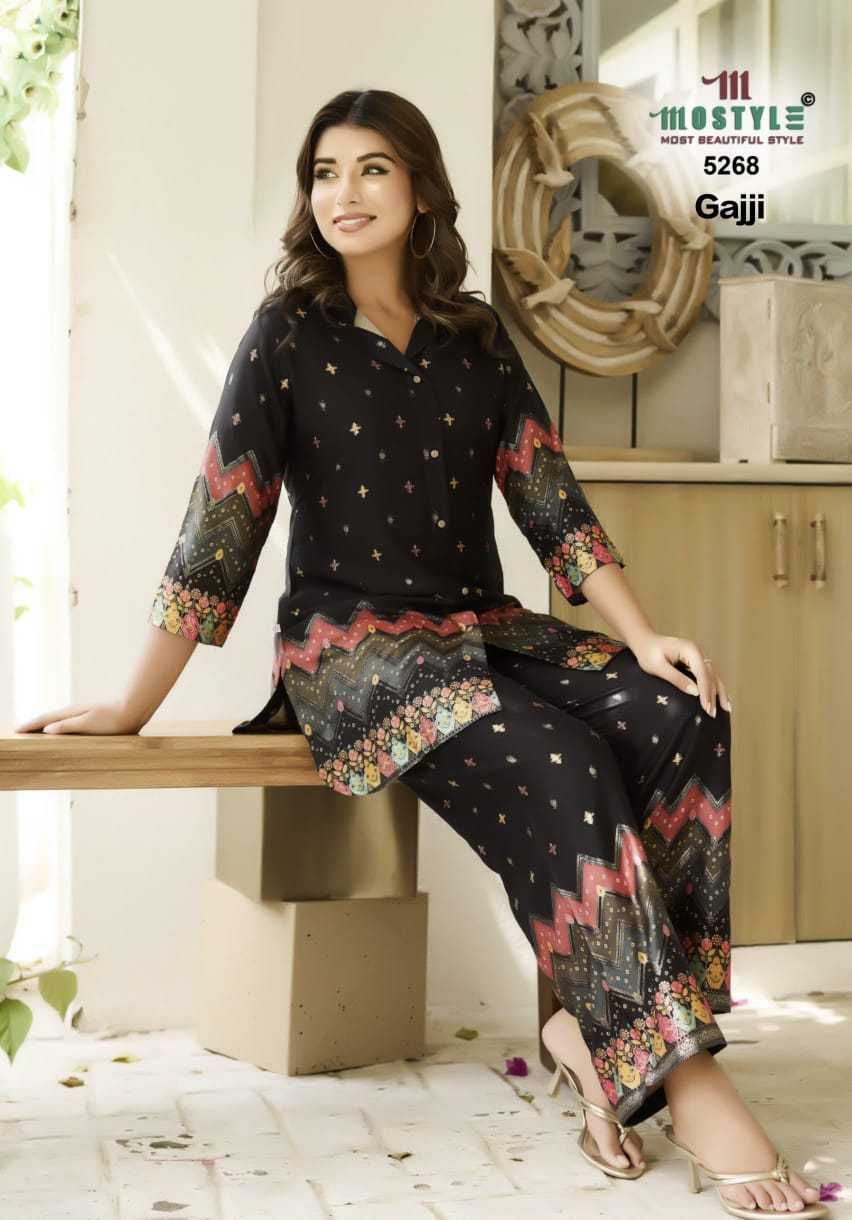 Ynf Gajji Silk RIN190 MOSTYLE 5268 Setwise Collections Wholesale Co-ord Sets Catalogs Manufacturer- Kapda Export