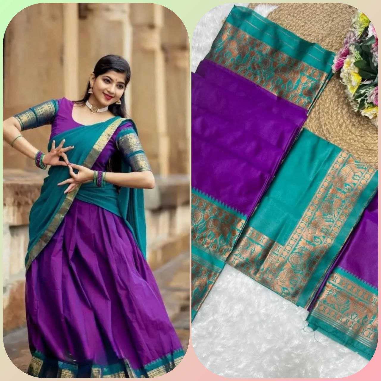 Ynf Kanjivaram Silk KESH554 Kanjivaram Lehengas Wholesale Fancy Lehenga Silk Lehenga Banarasi Lehenga Manufacturer- Kapda Export